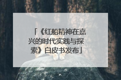 《红船精神在嘉兴的时代实践与探索》白皮书发布