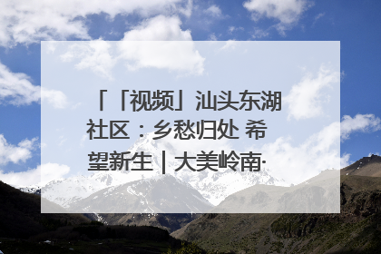 「视频」汕头东湖社区：乡愁归处 希望新生｜大美岭南·百村焕新记