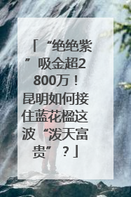 “绝绝紫”吸金超2800万！昆明如何接住蓝花楹这波“泼天富贵”？