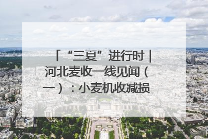 “三夏”进行时｜河北麦收一线见闻（一）：小麦机收减损“竞技” 农机高手麦田“过招”