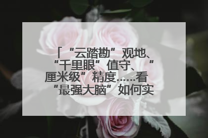 “云踏勘”观地、“千里眼”值守、“厘米级”精度……看“最强大脑”如何实现智慧治理