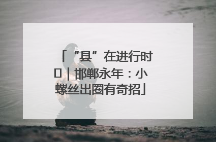 “县”在进行时⑬｜邯郸永年：小螺丝出圈有奇招