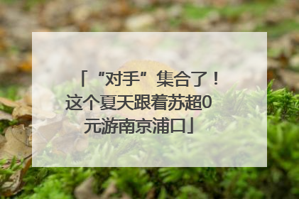 “对手”集合了！这个夏天跟着苏超0元游南京浦口