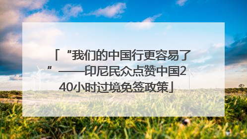 “我们的中国行更容易了”——印尼民众点赞中国240小时过境免签政策