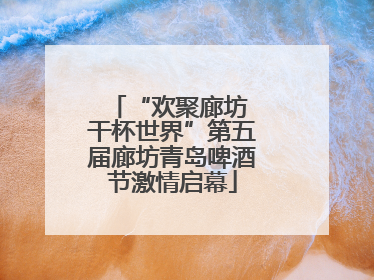 “欢聚廊坊 干杯世界”第五届廊坊青岛啤酒节激情启幕