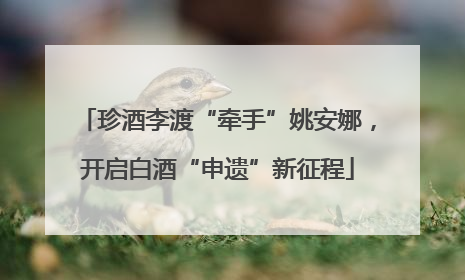 珍酒李渡“牵手”姚安娜，开启白酒“申遗”新征程