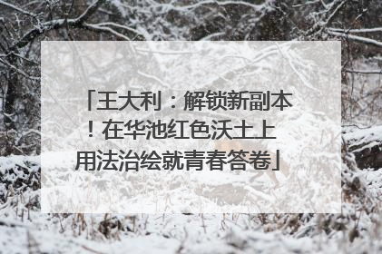 王大利：解锁新副本！在华池红色沃土上 用法治绘就青春答卷