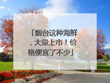 烟台这种海鲜，大量上市！价格便宜了不少