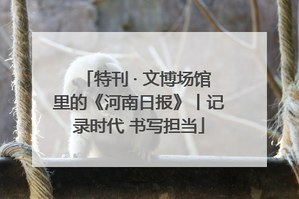 特刊 · 文博场馆里的《河南日报》丨记录时代 书写担当