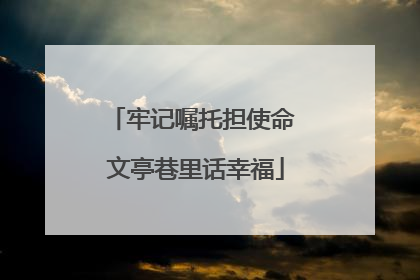 牢记嘱托担使命 文亭巷里话幸福