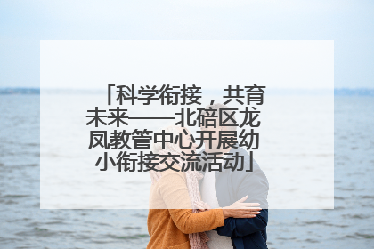 科学衔接，共育未来——北碚区龙凤教管中心开展幼小衔接交流活动