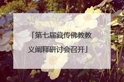 第七届藏传佛教教义阐释研讨会召开