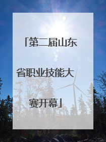 第二届山东省职业技能大赛开幕