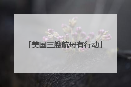 美国三艘航母有行动