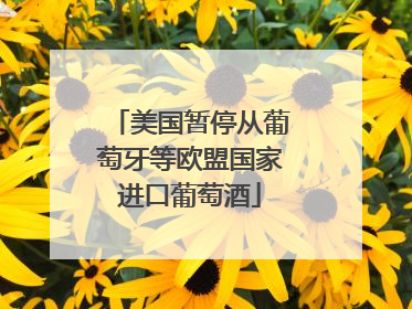 美国暂停从葡萄牙等欧盟国家进口葡萄酒