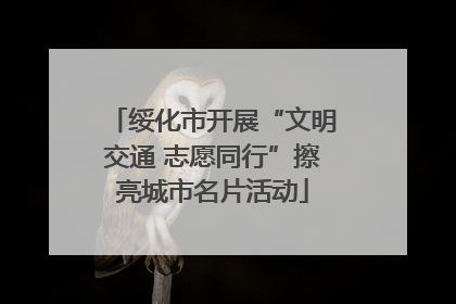 绥化市开展“文明交通 志愿同行”擦亮城市名片活动