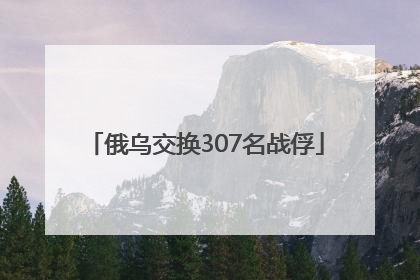 俄乌交换307名战俘