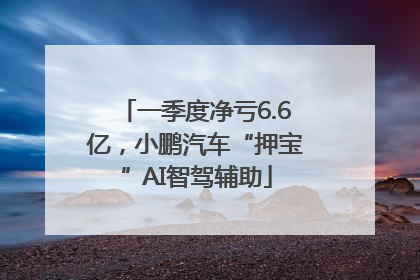 一季度净亏6.6亿，小鹏汽车“押宝”AI智驾辅助