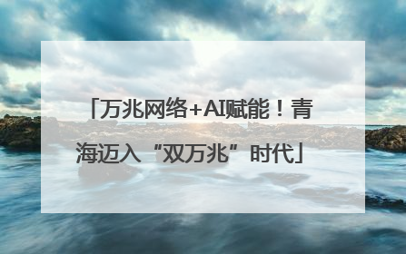 万兆网络+AI赋能！青海迈入“双万兆”时代