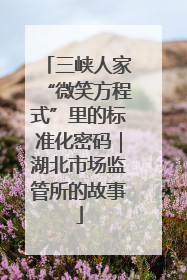 三峡人家“微笑方程式”里的标准化密码｜湖北市场监管所的故事