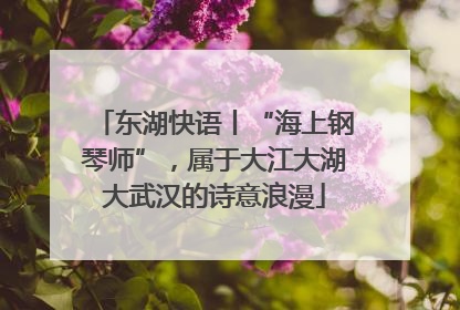 东湖快语丨“海上钢琴师”，属于大江大湖大武汉的诗意浪漫