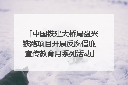 中国铁建大桥局盘兴铁路项目开展反腐倡廉宣传教育月系列活动