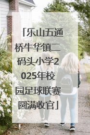 乐山五通桥牛华镇二码头小学2025年校园足球联赛圆满收官
