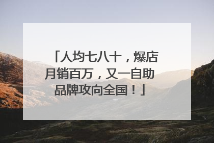 人均七八十，爆店月销百万，又一自助品牌攻向全国！