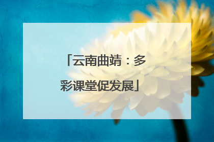 云南曲靖：多彩课堂促发展