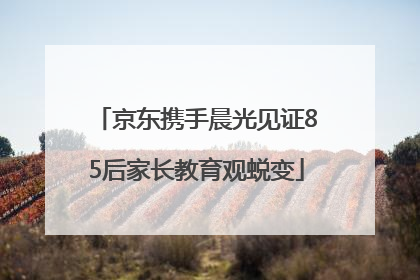 京东携手晨光见证85后家长教育观蜕变