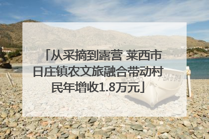 从采摘到露营 莱西市日庄镇农文旅融合带动村民年增收1.8万元