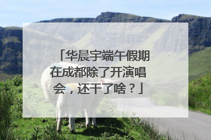 华晨宇端午假期在成都除了开演唱会，还干了啥？