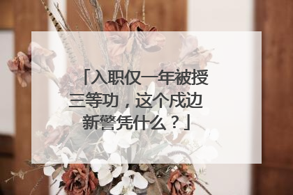 入职仅一年被授三等功，这个戍边新警凭什么？