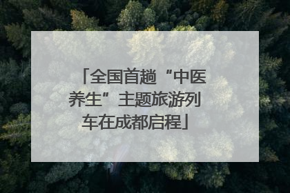 全国首趟“中医养生”主题旅游列车在成都启程
