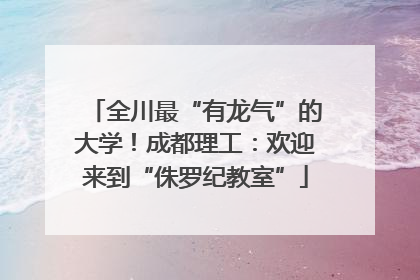 全川最“有龙气”的大学！成都理工：欢迎来到“侏罗纪教室”