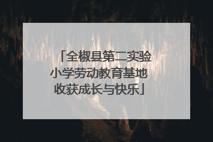全椒县第二实验小学劳动教育基地收获成长与快乐