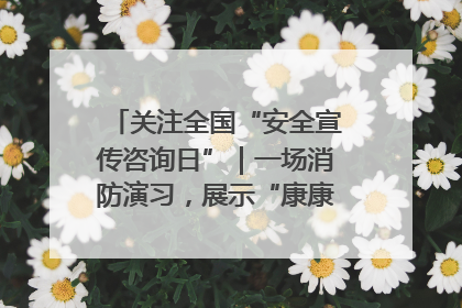 关注全国“安全宣传咨询日”｜一场消防演习，展示“康康”应急实力