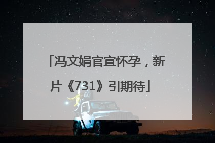 冯文娟官宣怀孕，新片《731》引期待