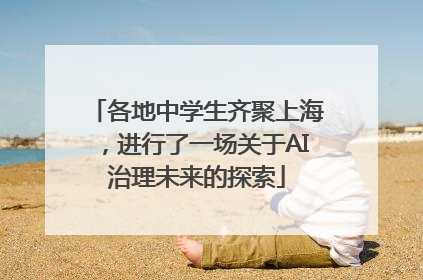 各地中学生齐聚上海，进行了一场关于AI治理未来的探索