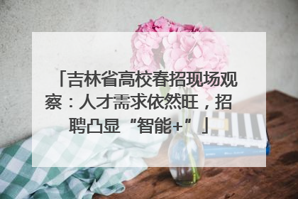 吉林省高校春招现场观察：人才需求依然旺，招聘凸显“智能+”