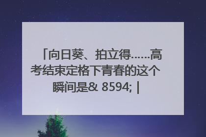 向日葵、拍立得……高考结束定格下青春的这个瞬间是& 8594;｜2025四川高考