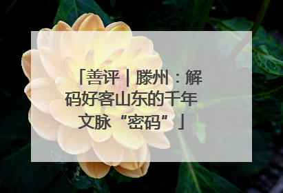 善评｜滕州：解码好客山东的千年文脉“密码”