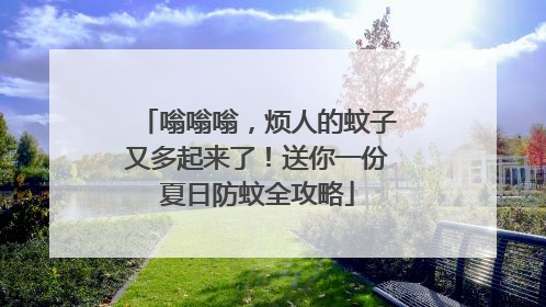嗡嗡嗡，烦人的蚊子又多起来了！送你一份夏日防蚊全攻略