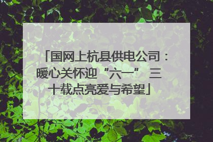 国网上杭县供电公司：暖心关怀迎“六一” 三十载点亮爱与希望