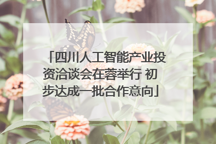 四川人工智能产业投资洽谈会在蓉举行 初步达成一批合作意向