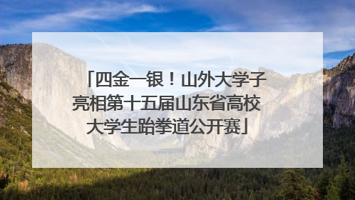 四金一银！山外大学子亮相第十五届山东省高校大学生跆拳道公开赛