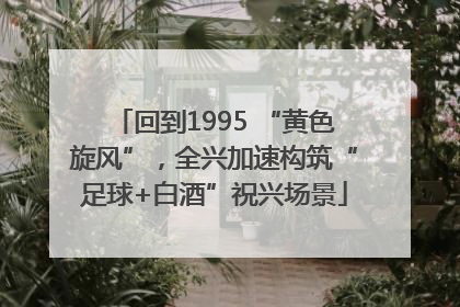 回到1995 “黄色旋风”，全兴加速构筑“足球+白酒”祝兴场景