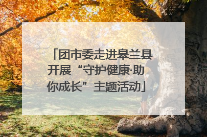 团市委走进皋兰县开展“守护健康·助你成长”主题活动