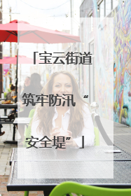 宝云街道筑牢防汛“安全堤”