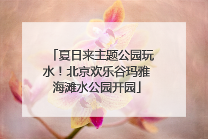 夏日来主题公园玩水！北京欢乐谷玛雅海滩水公园开园